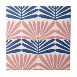 Azulejo De Cerâmica rosa e azul