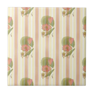 Azulejo De Cerâmica Rosa e flor de lótus macios