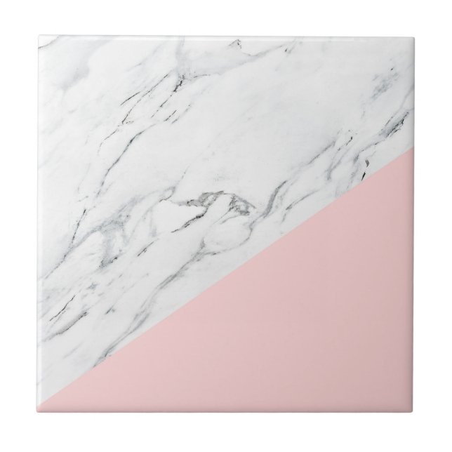 Azulejo De Cerâmica Rosa e Marble (Frente)