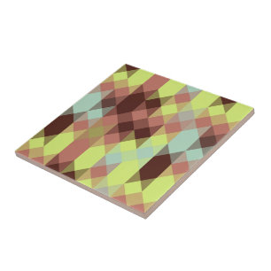 Azulejo De Cerâmica rosa, limão, amarelo e geométrico de grão de café
