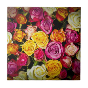 Azulejo De Cerâmica Rosa Mix