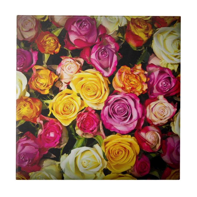 Azulejo De Cerâmica Rosa Mix (Frente)