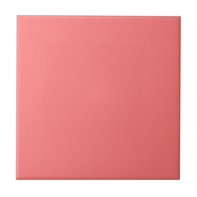 Azulejo De Cerâmica Rosa Morango (Frente)