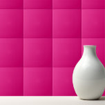 Azulejo De Cerâmica Rosa profundo sólido<br><div class="desc">Design cor sólida cor rosa profunda.</div>