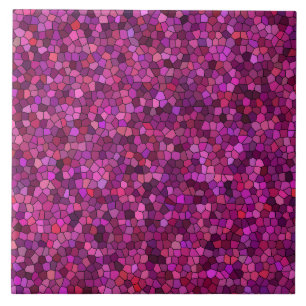 Azulejo De Cerâmica Rosa Púrpura do Mosaico