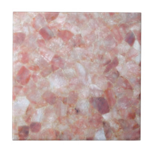 Azulejo De Cerâmica Rosa Quartz Crystal Marble