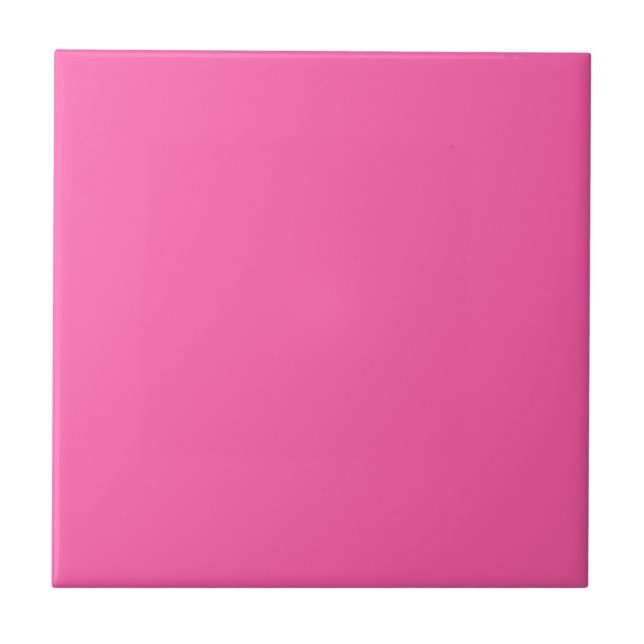 Azulejo De Cerâmica Rosa quente (Frente)
