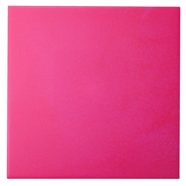 Azulejo De Cerâmica Rosa quente Textured (Frente)