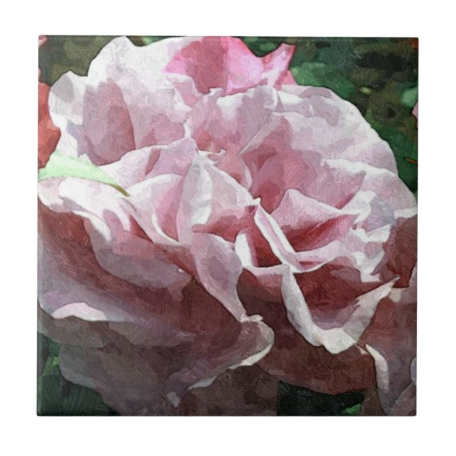 Azulejo De Cerâmica Rosa Rosa Rosa (Frente)