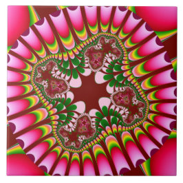 Azulejo De Cerâmica Rosa Strawberry Flower