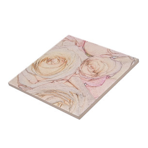 Azulejo De Cerâmica Rosas