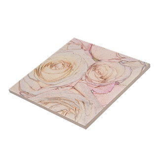 Azulejo De Cerâmica Rosas