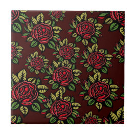 Azulejo De Cerâmica Rosas