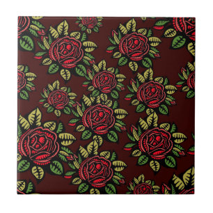 Azulejo De Cerâmica Rosas