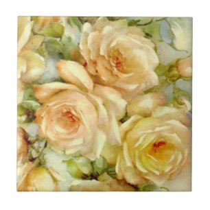 Azulejo De Cerâmica Rosas da paz
