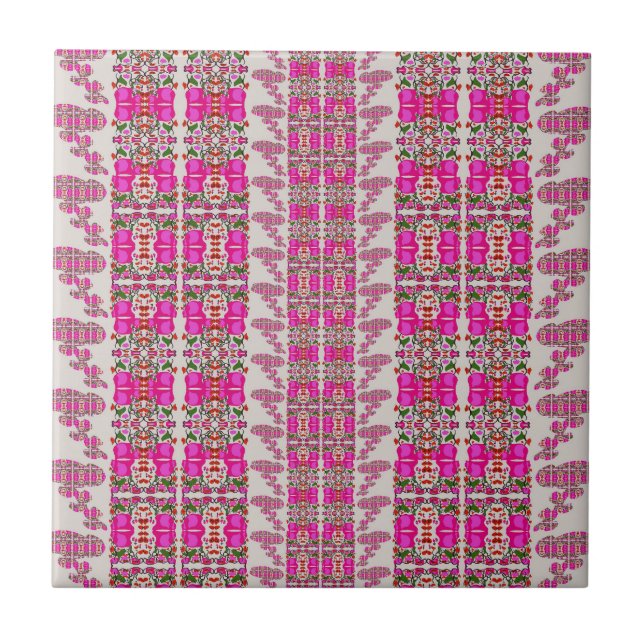 Azulejo De Cerâmica Rosas Florais Sortidas (Frente)