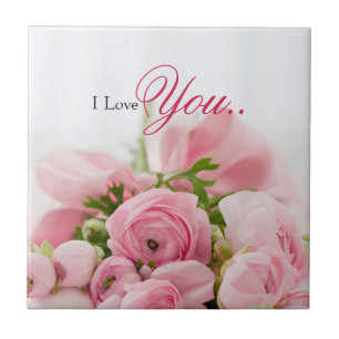 Azulejo De Cerâmica Rosas rosa