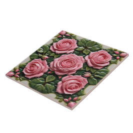 Azulejo De Cerâmica Rosas Rosa Lindas Coleções Modernas