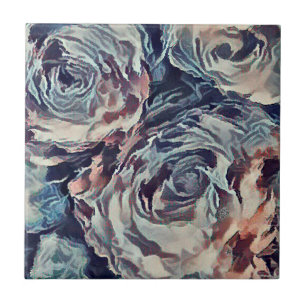 Azulejo De Cerâmica Rosas Vintage