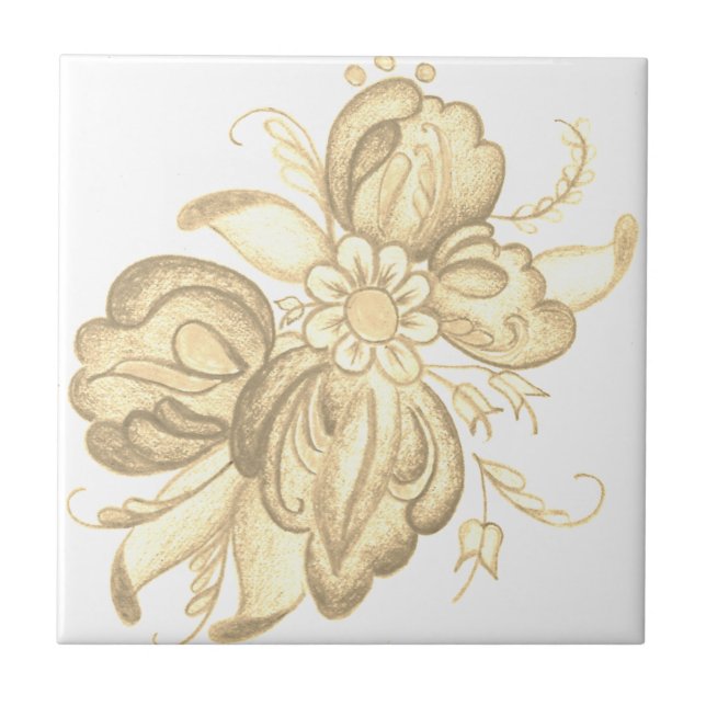 Azulejo De Cerâmica Rosemal por Neeter (Frente)