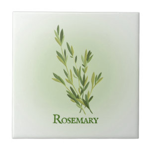 Azulejo De Cerâmica Rosemary Herbal Design Cerâmica Azulejo