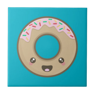 Azulejo De Cerâmica Rosquinha de Kawaii