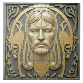 Azulejo De Cerâmica Rosto das Eras