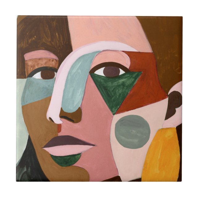 Azulejo De Cerâmica Rosto Geológico (Frente)