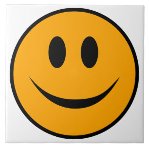Azulejo De Cerâmica Rosto Sorridente Emoji