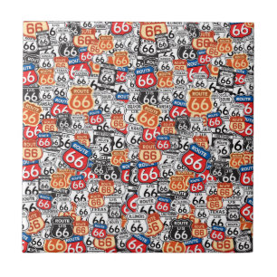 Azulejo De Cerâmica Rota 66