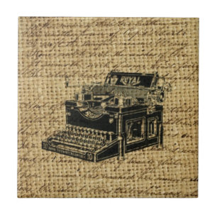 Azulejo De Cerâmica roteiros jornalísticos burlap antique tywrite
