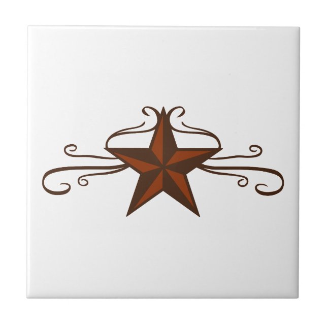 AZULEJO DE CERÂMICA  ROTULAGEM WESTERN STAR (Frente)