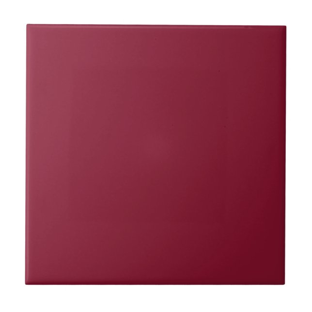 Azulejo De Cerâmica Rouge Magenta — Cor Sólida Rosa Média (Frente)