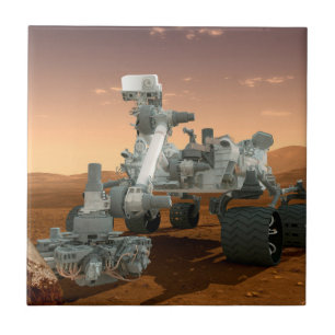 Azulejo De Cerâmica Rover de Curiosidade do Laboratório de Ciências de