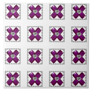 Azulejo De Cerâmica Roxo