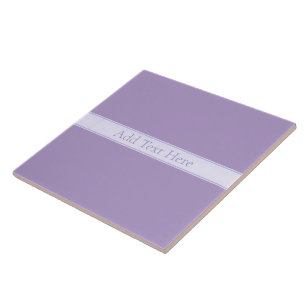 Azulejo De Cerâmica Roxo de Lavanda Leve Elegante Personalizável