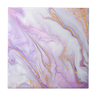 Azulejo de cerâmica roxo Dourado 3 Marble Stones