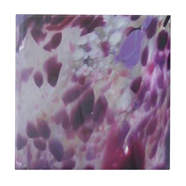 Azulejo De Cerâmica Roxo, malva, lilac, branco, creme (Frente)