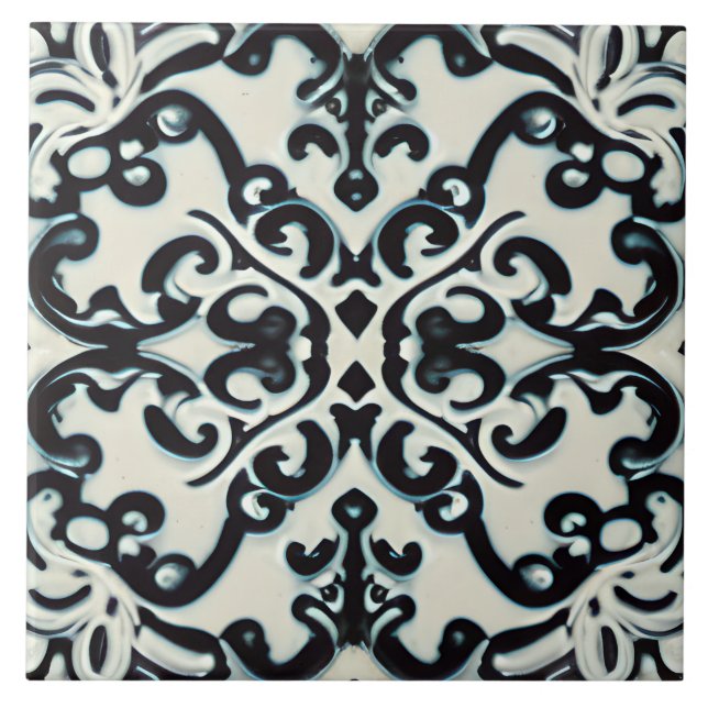 Azulejo De Cerâmica Roxo Preto e Teto no Estilo Branco da Tuscana (Frente)