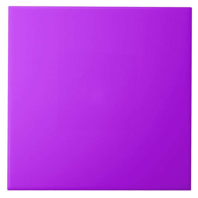 Azulejo De Cerâmica Roxo Simples e Moderno fluorescente Neon (Frente)