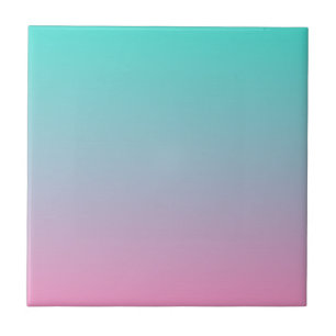 Azulejo De Cerâmica Roxo Turquesa Ombre