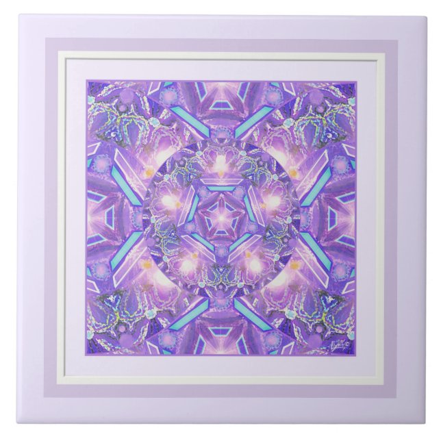 Azulejo De Cerâmica Roxo W1 (Frente)