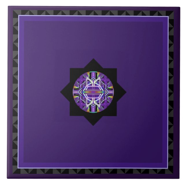 Azulejo De Cerâmica Roxo W3 (Frente)