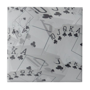 Azulejo De Cerâmica Royal Club Flush Poker Cards Padrão,