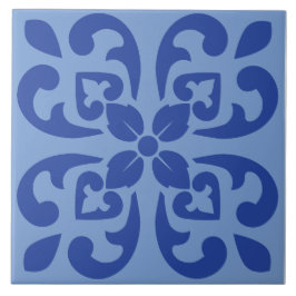 Azulejo De Cerâmica Royal Scroll Blossom