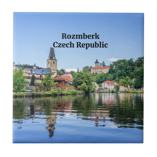 Azulejo De Cerâmica Rozmberk, República Checa, (Frente)