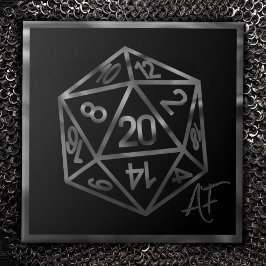 Azulejo De Cerâmica RPG Crit AF | Fantasy Tabletop Retro Gamer Dice