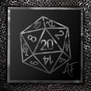 Azulejo De Cerâmica RPG Crit AF Fantasy Tabletop Retro Gamer Dice