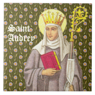 Azulejo De Cerâmica Rua. Audrey (Etheldreda) (P 003)