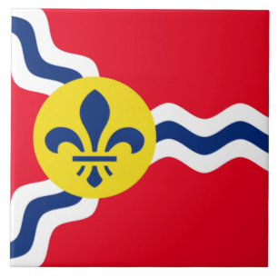Azulejo De Cerâmica Rua, bandeira da cidade de Louis